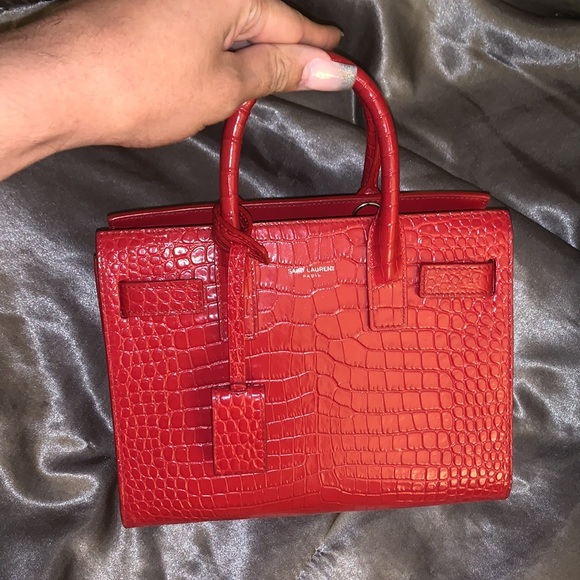 RED SAINT LAURENT NANO SAC DE JOUR - Picture 1 of 11